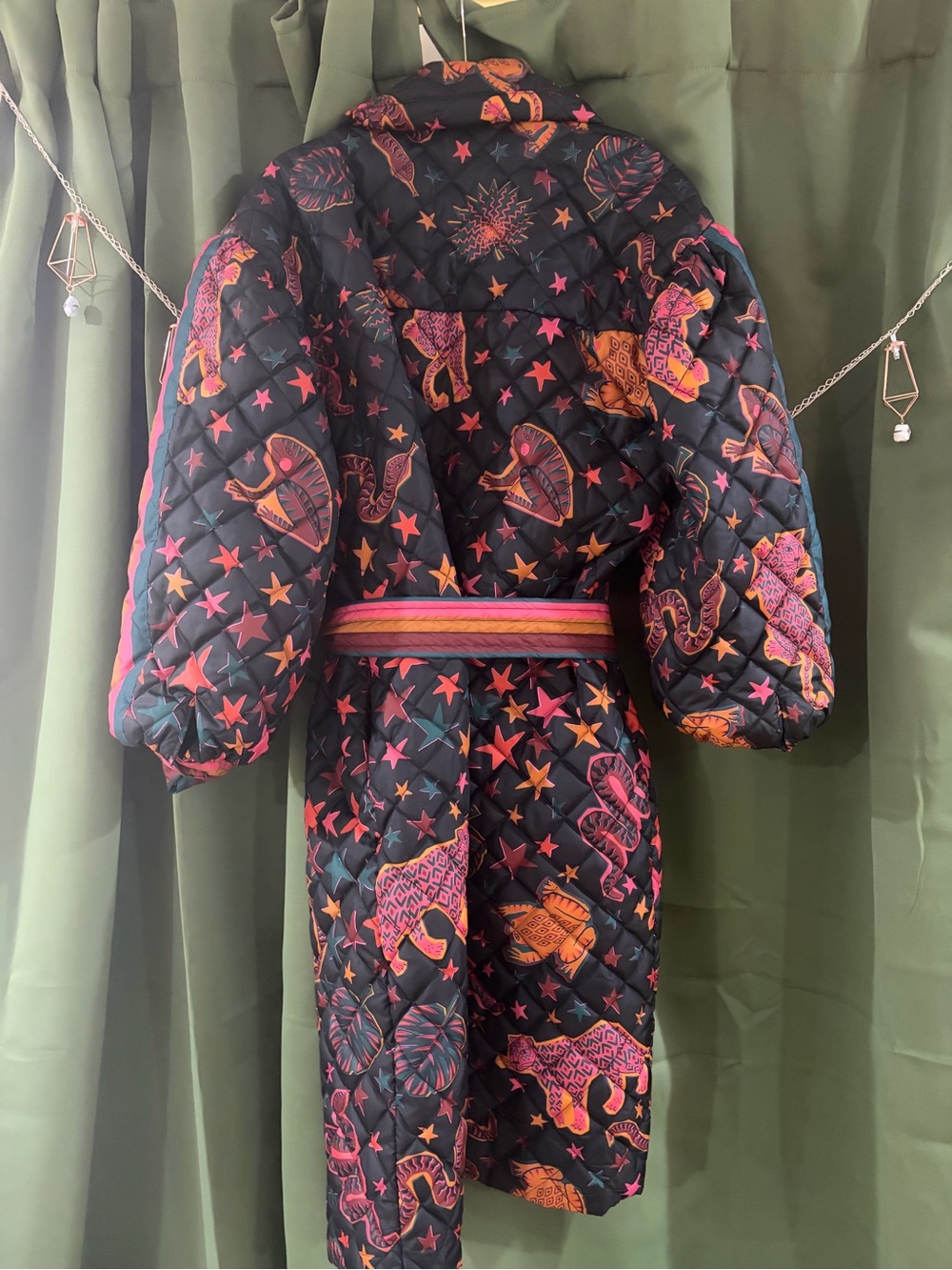 Farm Rio belted quilted puffer coat never worn - Picture 2 of 3